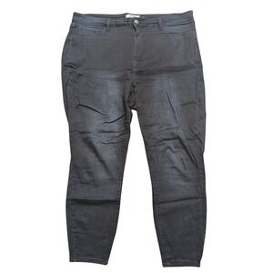 Refuge + Plus 18 Jeans Skinny Leg Stretch Dark‎ Faded Wash Denim